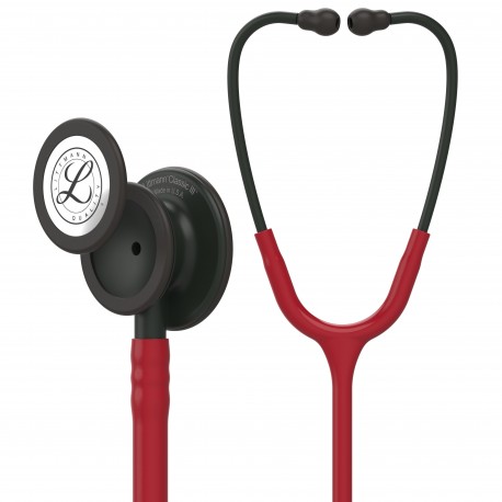 ESTETOSCOPIO LITTMANN CLASSIC III BURGUNDY ACABADO NEGRO