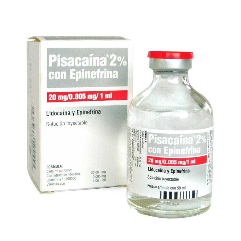 LIDOCAINA 2% C/EPINEFRINA PISACAINA 50ML