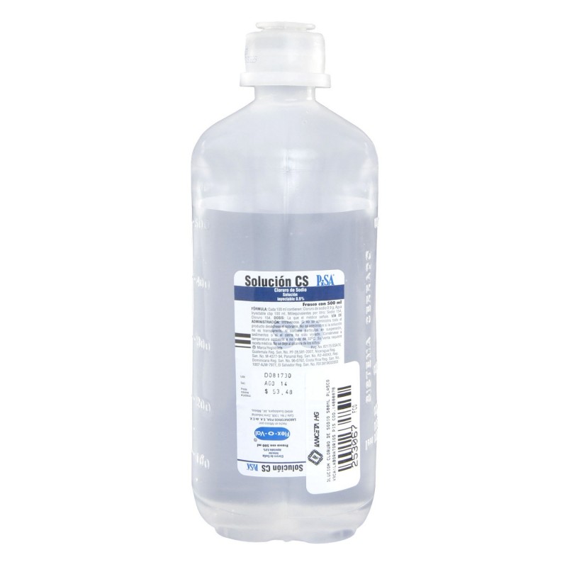 SOLUCION CLORURO DE SODIO 0.9% 250ML PLASCO