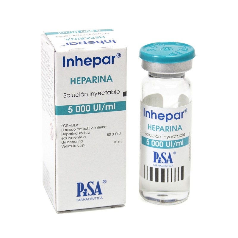 Heparina 5000 U,  10 ml.