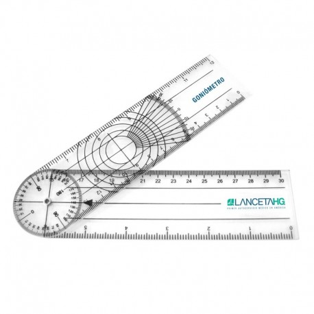 <p>Instrumento destinado a medir ángulos a partir de la amplitud de movimientos de flexión y extensión de ciertas articulaciones como cara, craneo, etc.</p>