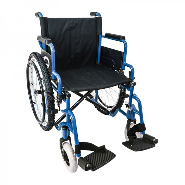 SILLA DE RUEDAS ESMALTADA ABATIBLE REMOVIBLE