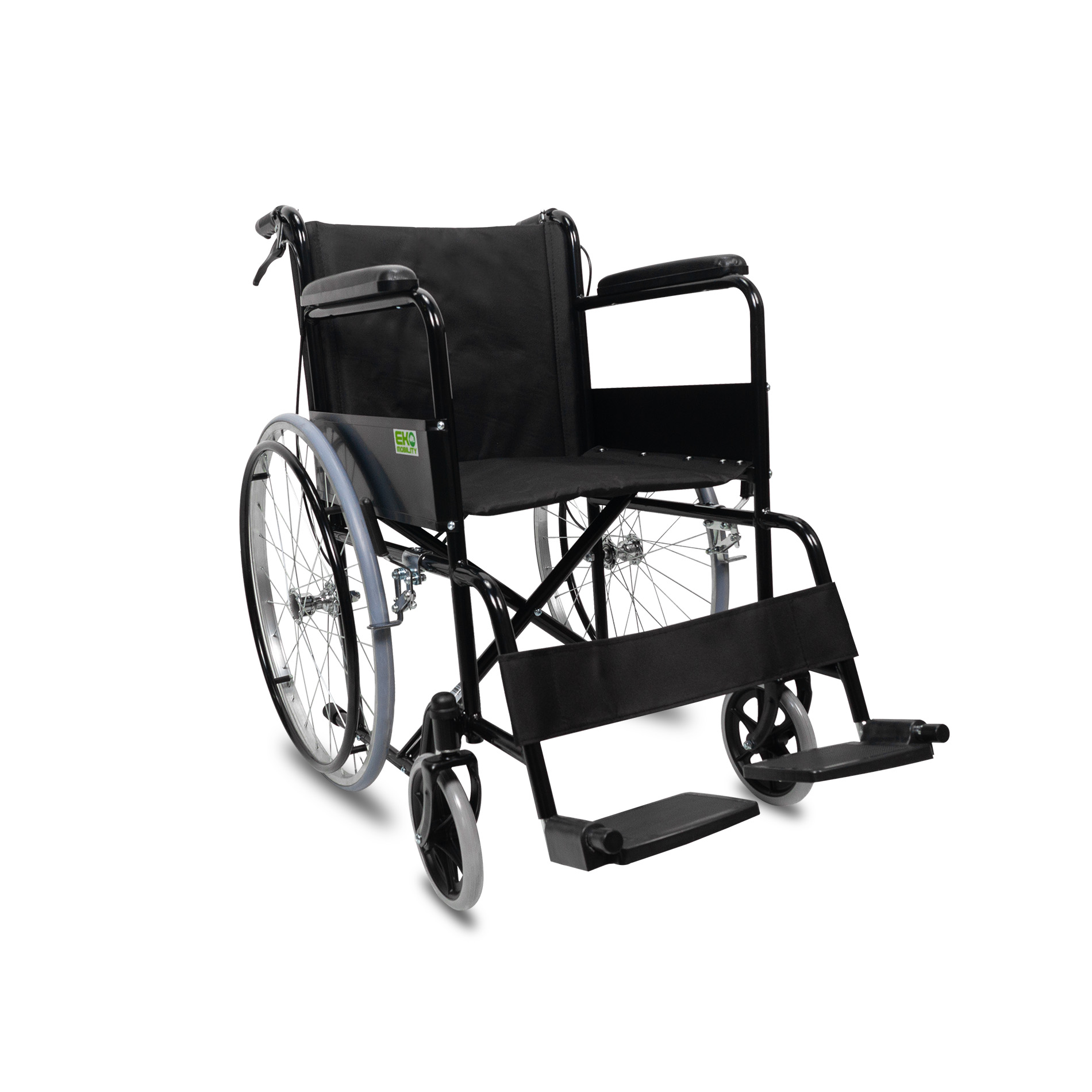 SILLA DE RUEDAS ESMALTADA FIJA