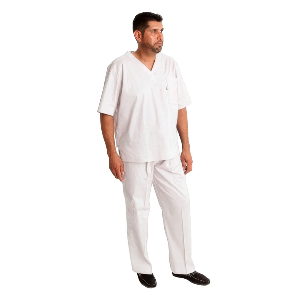 PIJAMA QUIRURGICA CABALLERO BLANCO MEDIANO