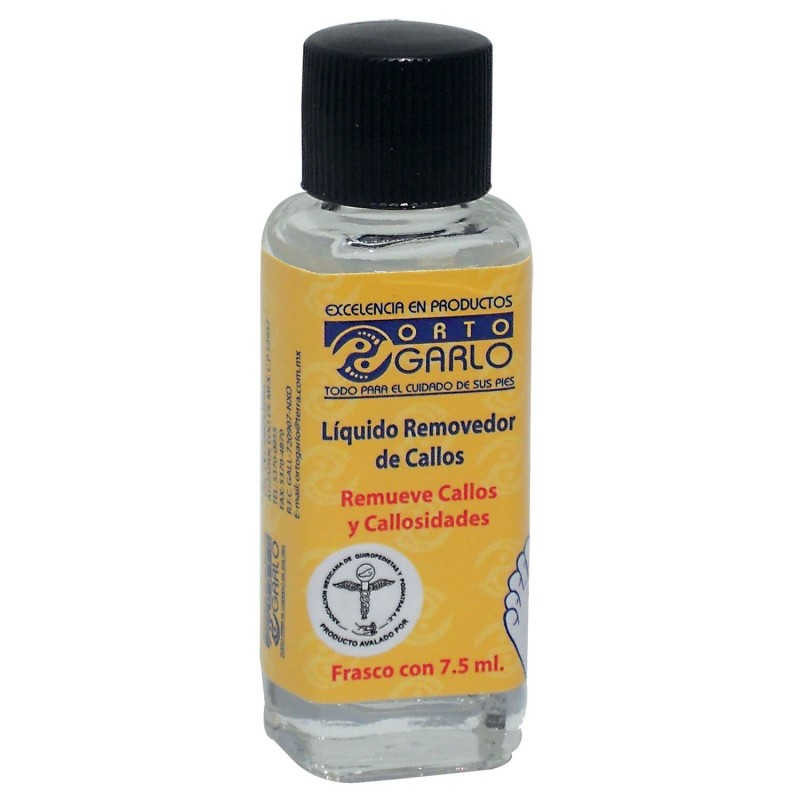 <p>Remueve la dureza de los callos.</p>

<ul><li>Frasco con 7.5 ml.</li>
</ul>