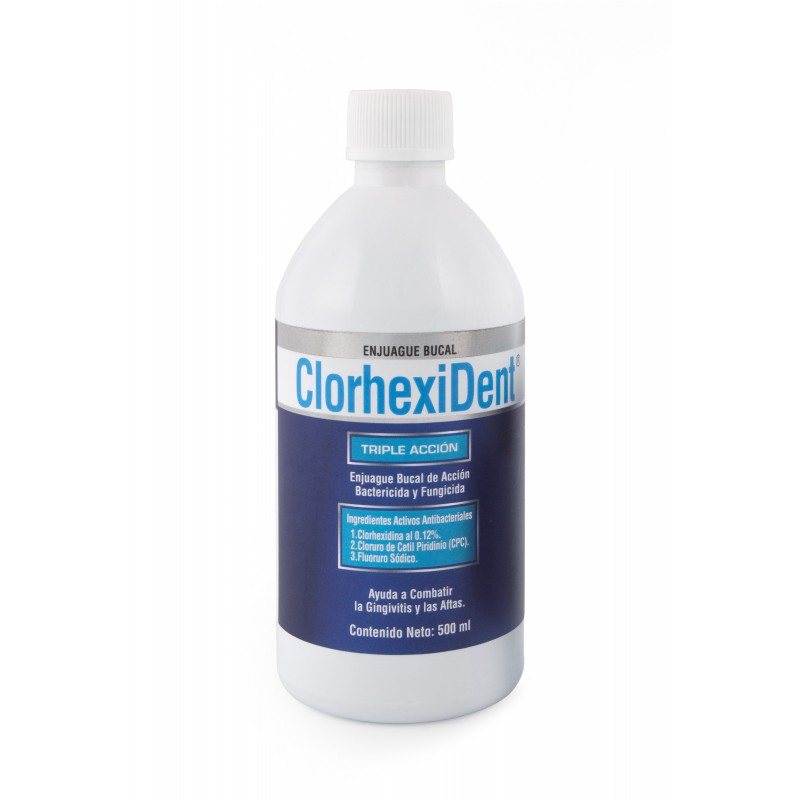 ENJUAGUE BUCAL CLORHEXIDENT 500 ML