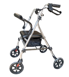 ANDADERA 4 RUEDAS ROLLATOR TITANIO