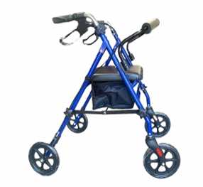 ANDADERA 4 RUEDAS ROLLATOR AZUL