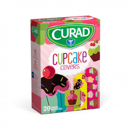 BANDITA ADHESIVA INFANTIL CUPCAKE CURAD 20 PZAS