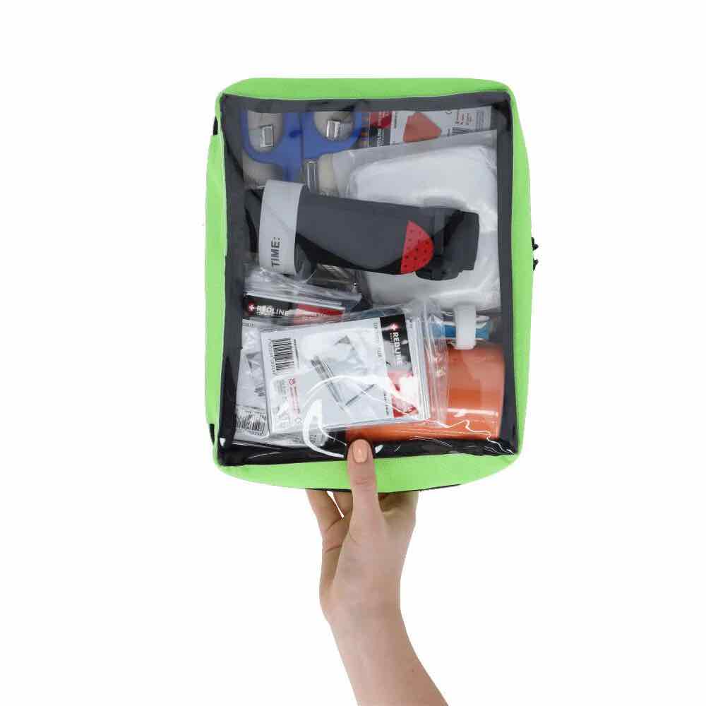 ESTUCHE ORGANIZADOR P/BOTIQUIN PRIMEROS AUX VERDE