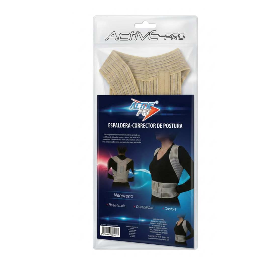 CORRECTOR DE POSTURA ACTIVE PRO MEDIANO BEIGE
