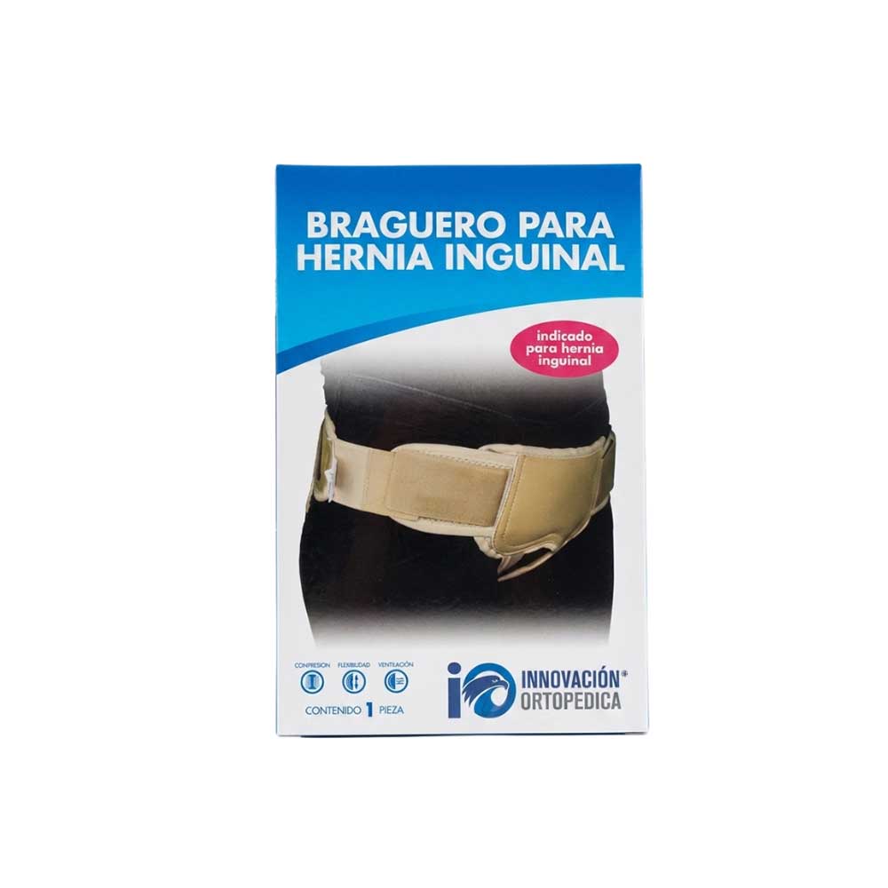 CINTURON BRAGUERO HERNIA INGUINAL GRANDE BEIGE