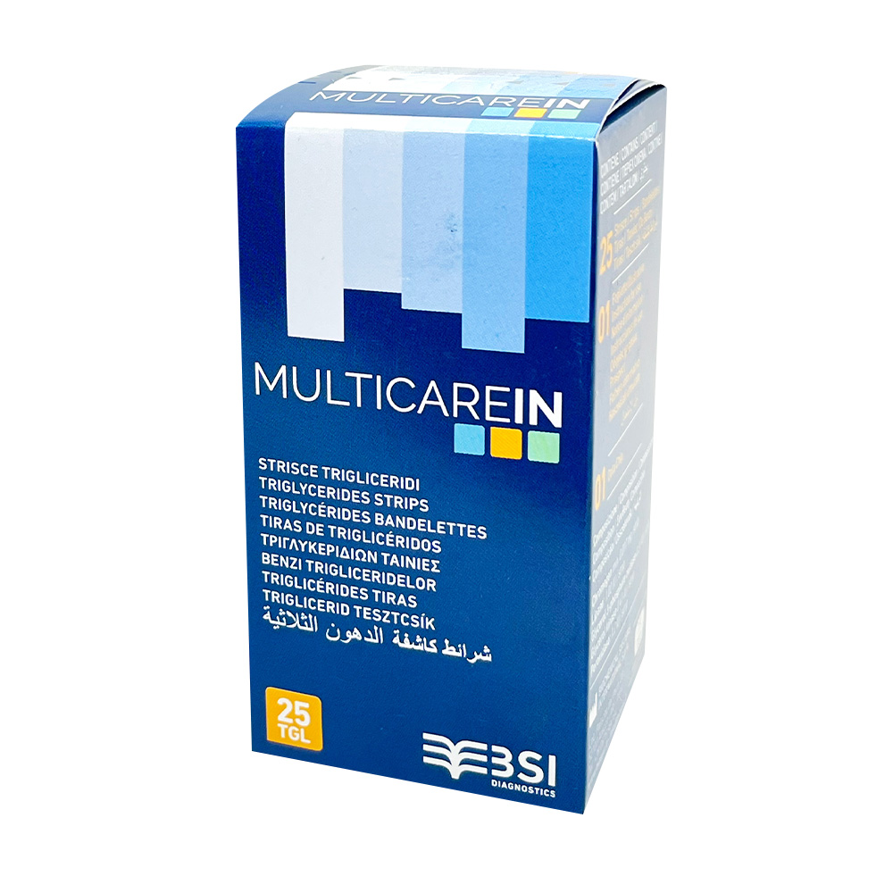 TIRAS REACTIVAS PARA MEDICION DE TRIGLICERIDOS